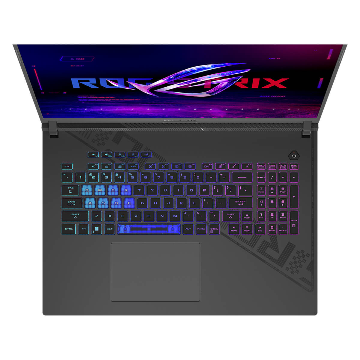 نمای کیبورد لپ تاپ ایسوس ROG Strix G18 GL814JI
