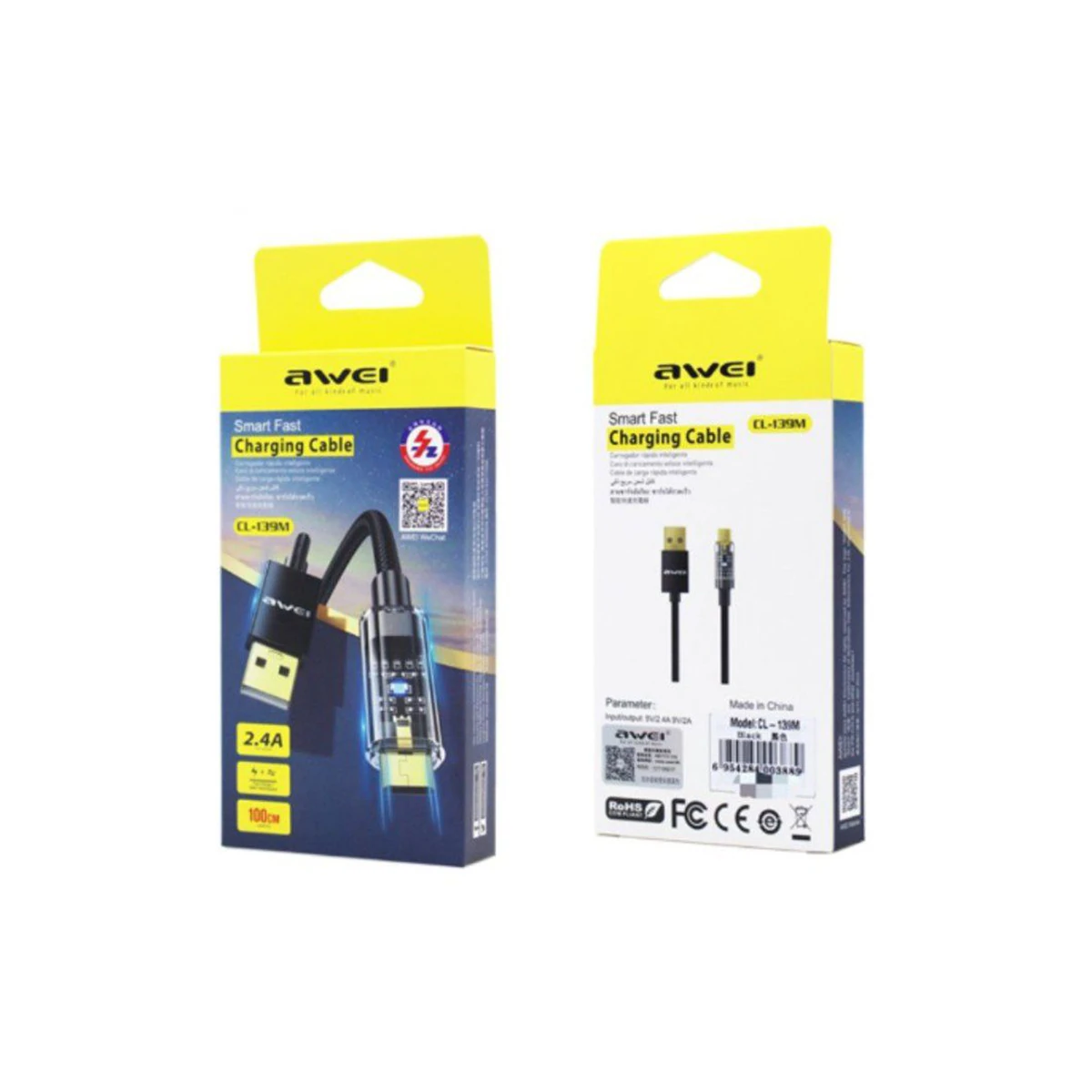 کابل شارژ و دیتا اوی Type-C مدل AW- CL-139M