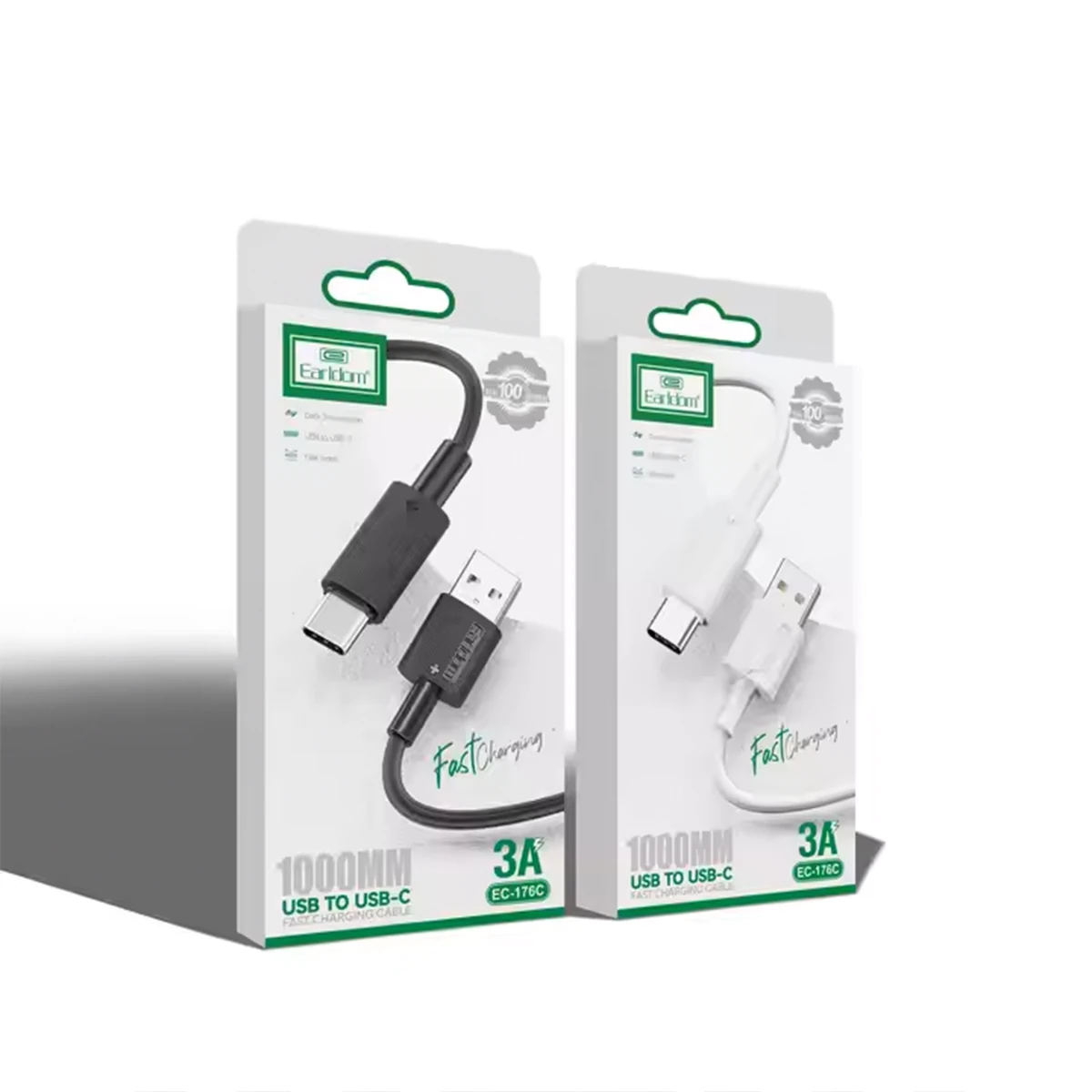 کابل تبدیل USB به USB-C ارلدام فست شارژ مدل EC-176C